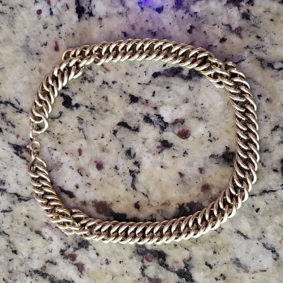 Vintage Chain Link Choker Necklace - Picture 10 of 10